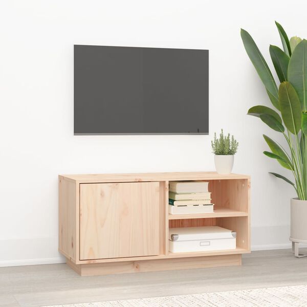 vidaXL Έπιπλο Τηλεόρασης 80 x 35 x 40,5 εκ. από Μασίφ Ξύλο Πεύκου