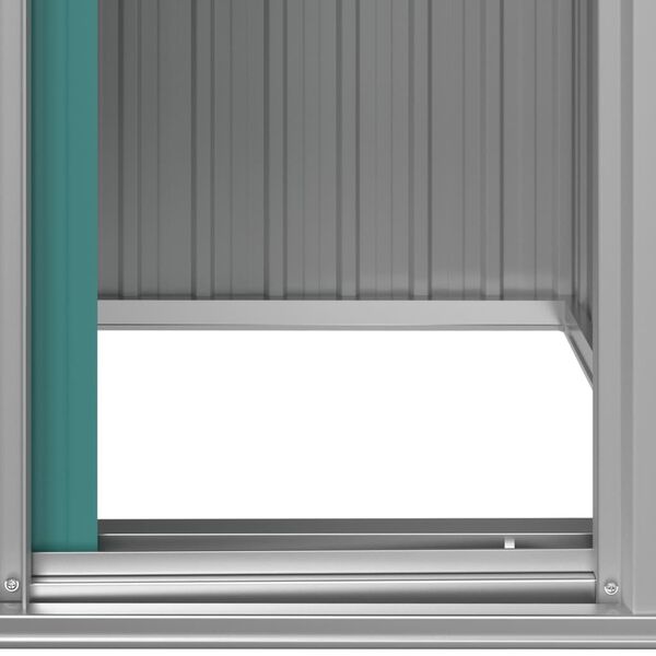 vidaXL Αποθήκη Κήπου Πράσινη 126x97,5x177 εκ. Γαλβανισμένο Ατσάλι