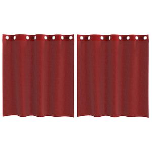 vidaXL Voile &kappa;&omicron;&upsilon;&rho;&tau;ί&nu;&epsilon;&sigmaf; &mu;&epsilon; &rho;&omicron;&delta;έ&lambda;&epsilon;&sigmaf; 2 &tau;&epsilon;&mu;ά&chi;&iota;&alpha; &Mu;&pi;&omicron;&rho;&nu;&tau;ό