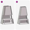vidaXL Φωτιά Καφέ 60 x 35 x 100 εκ. Ατσάλι σκληρυθέν στον αέρα