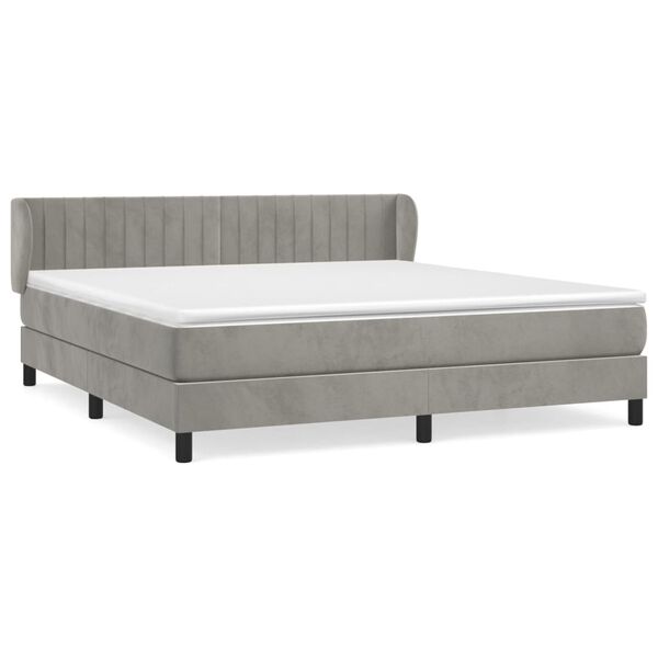 vidaXL &Kappa;&rho;&epsilon;&beta;ά&tau;&iota; Boxspring &mu;&epsilon; &Sigma;&tau;&rho;ώ&mu;&alpha; &Alpha;&nu;&omicron;&iota;&chi;&tau;ό &Gamma;&kappa;&rho;&iota; 160x200 &epsilon;&kappa;. &Beta;&epsilon;&lambda;&omicron;ύ&delta;&iota;&nu;&omicron;