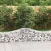 vidaXL Συρματοκιβώτια Τοξωτά 2 τεμ. 200x50x40/60 εκ. Γαλβαν. Ατσάλι