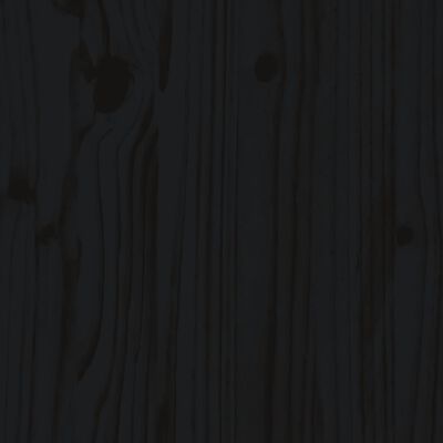 vidaXL Έπιπλα Μπαρ Κήπου Σετ 9 Τεμαχίων Μαύρο από Μασίφ Ξύλο Πεύκου