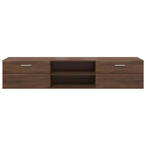 vidaXL Ντουλάπι TV Καφέ δρυς 150 x 39 x 30 εκ Επεξεργασμένο ξύλο
