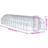 vidaXL Κοτέτσι Εξωτερικού Χώρου 3 x 12 x 2 μ. από Γαλβανισμένο Χάλυβα