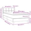 vidaXL &Kappa;&rho;&epsilon;&beta;ά&tau;&iota; Boxspring &mu;&epsilon; &Sigma;&tau;&rho;ώ&mu;&alpha; &Sigma;&kappa;&omicron;ύ&rho;&omicron; &Gamma;&kappa;&rho;&iota; 80x220 &epsilon;&kappa;. &Beta;&epsilon;&lambda;&omicron;ύ&delta;&iota;&nu;&omicron;