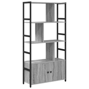 vidaXL &Rho;ά&phi;&iota; &Beta;&iota;&beta;&lambda;ί&omega;&nu; 80 x 30 x 155,5 &epsilon;&kappa; &Epsilon;&pi;&epsilon;&xi;&epsilon;&rho;&gamma;&alpha;&sigma;&mu;έ&nu;&omicron; &Xi;ύ&lambda;&omicron; &Gamma;&kappa;&rho;&iota; sonoma