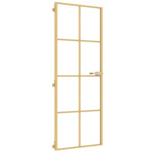 vidaXL &Epsilon;&sigma;&omega;&tau;&epsilon;&rho;&iota;&kappa;ή &Pi;ό&rho;&tau;&alpha; &Chi;&rho;&upsilon;&sigma;ή 76 x 201,5 &epsilon;&kappa;. &Psi;&eta;&mu;έ&nu;&omicron; &Gamma;&upsilon;&alpha;&lambda;ί & &Alpha;&lambda;&omicron;&upsilon;&mu;ί&nu;&iota;&omicron;