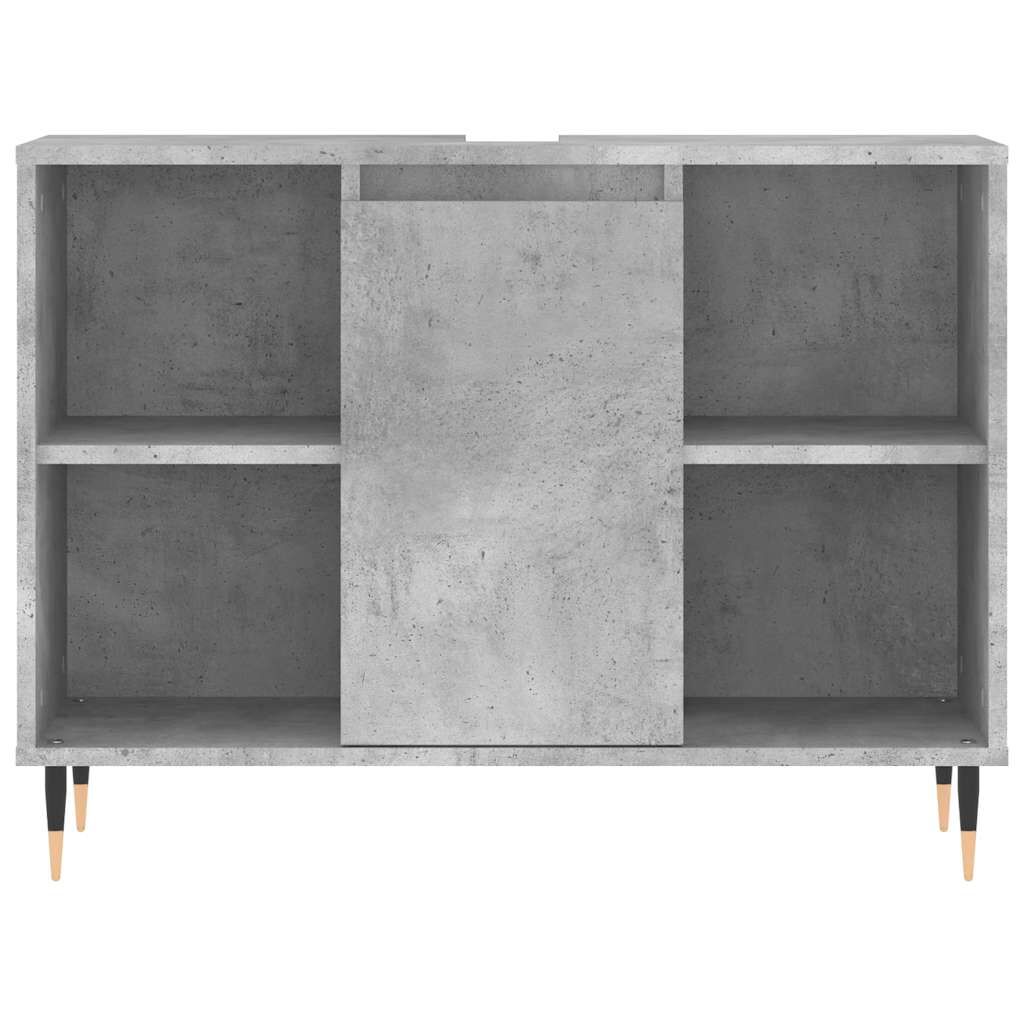 vidaXL Ντουλάπι Μπάνιου Γκρι Σκυροδέματος 80x33x60 εκ. Επεξ. Ξύλο