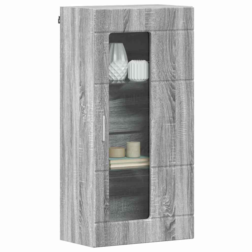 vidaXL Ντουλάπα τοίχου Γκρι sonoma 55 x 29 x 100 εκ Επεξεργασμένο ξύλο