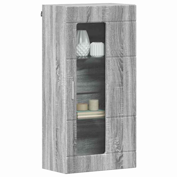 vidaXL Ντουλάπα τοίχου Γκρι sonoma 55 x 29 x 100 εκ Επεξεργασμένο ξύλο