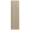 vidaXL Βιβλιοθήκη Λευκή/Sonoma Δρυς 97,5x29,5x100 εκ. από Επεξ. Ξύλο