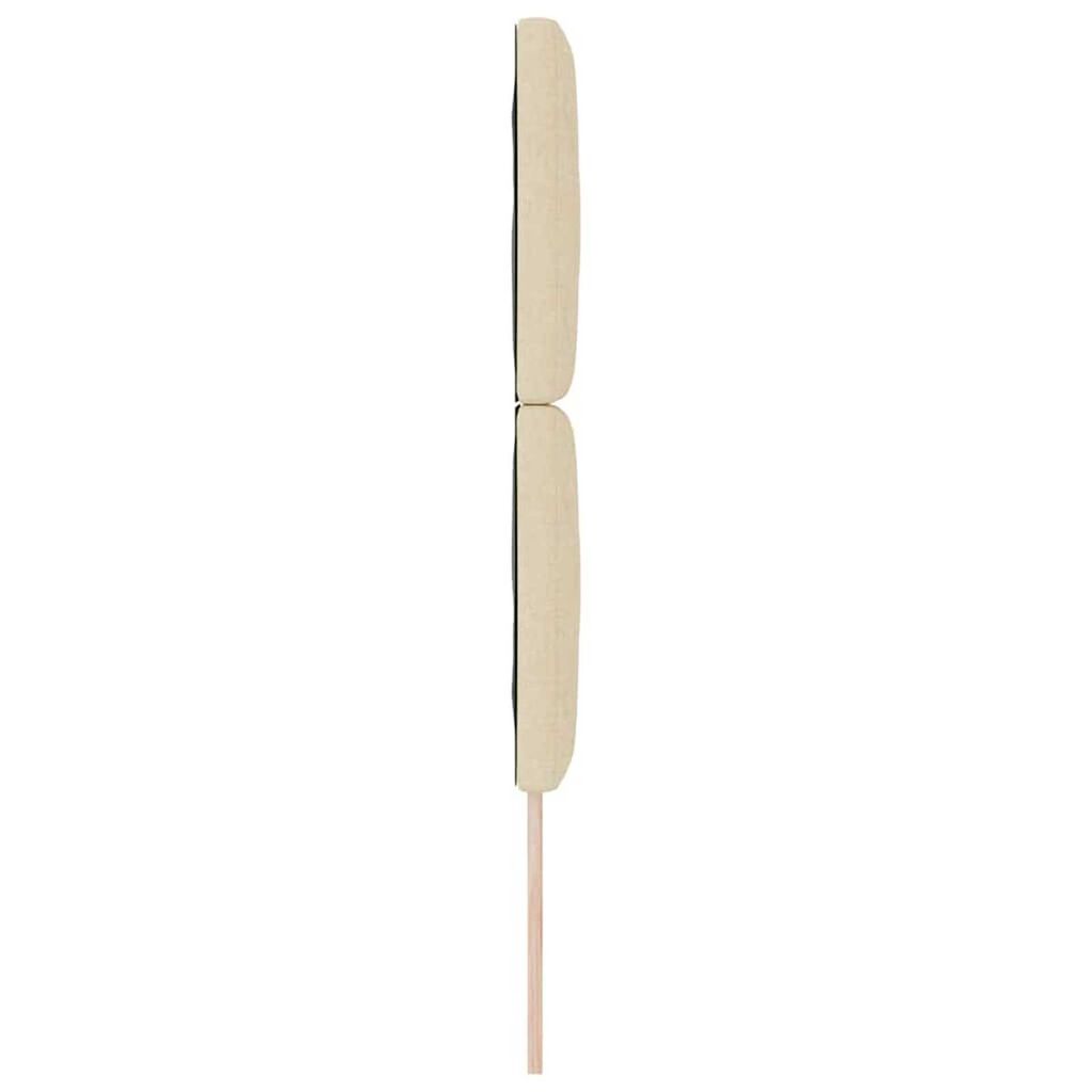 vidaXL Υφασμάτινο Κεφαλάρι Geometric με κεφαλάρι Κρεμ 80 cm ύφασμα