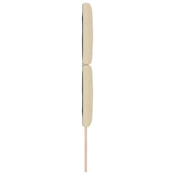 vidaXL Υφασμάτινο Κεφαλάρι Geometric με κεφαλάρι Κρεμ 80 cm ύφασμα