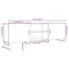 vidaXL Έπιπλο Τηλεόρασης Sonoma Δρυς 150x30x50 εκ. Επεξεργασμένο Ξύλο