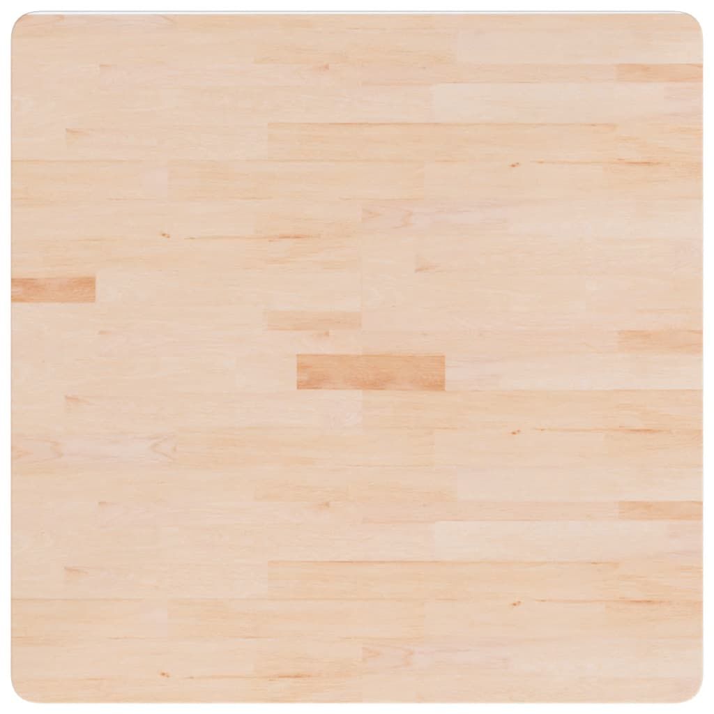 vidaXL Επιφάνεια Τραπεζιού Τετράγωνη 80x80x1,5 εκ. Μασίφ Ξύλο Δρυς