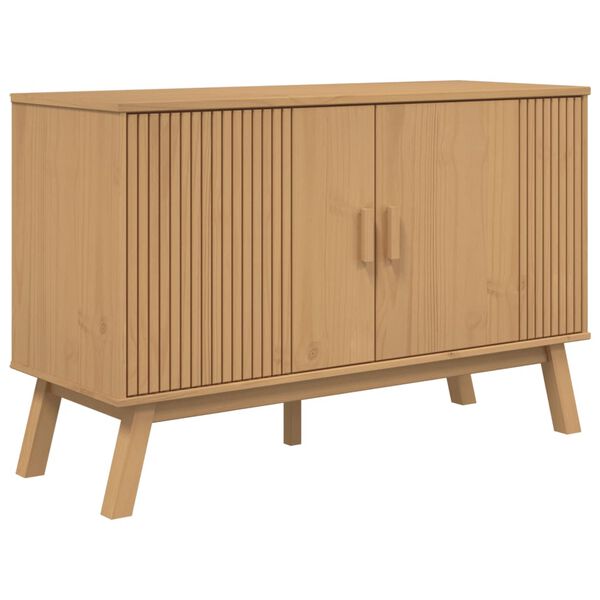 vidaXL Μπουφές OLDEN Καφέ 114 x 43 x 73,5 εκ. από Μασίφ Ξύλο Πεύκου