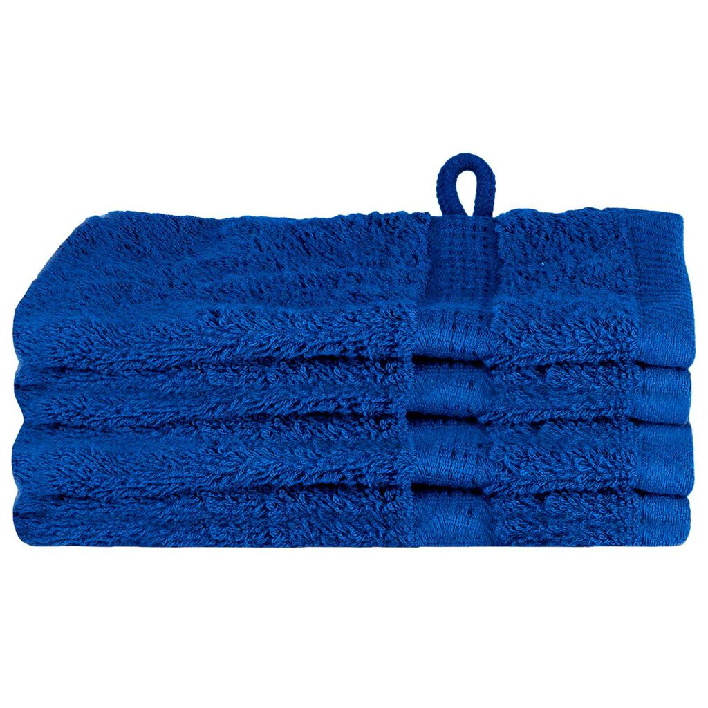 vidaXL Πετσέτες 4 pcs Μπλε 15 x 21 cm Βαμβάκι