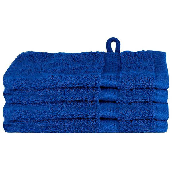 vidaXL Πετσέτες 4 pcs Μπλε 15 x 21 cm Βαμβάκι