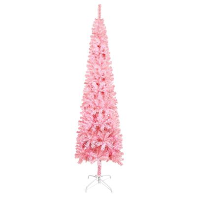vidaXL Χριστουγεννιάτικο Δέντρο Slim Ροζ 120 εκ.