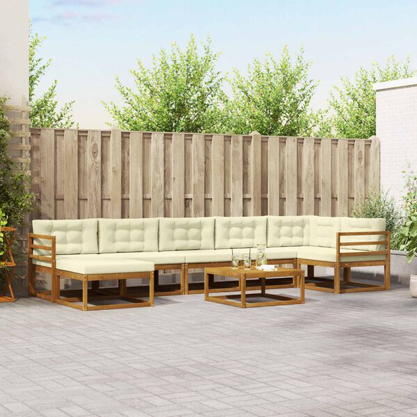 vidaXL &Sigma;&epsilon;&iota;&rho;ά &Kappa;&alpha;&nu;&alpha;&pi;έ &Epsilon;&xi;&omega;&tau;&epsilon;&rho;&iota;&kappa;&omicron;ύ &mu;&epsilon; &mu;&alpha;&xi;&iota;&lambda;ά&rho;&iota; 8 pcs &Phi;&upsilon;&sigma;&iota;&kappa;ό &kappa;&alpha;&iota; &Kappa;&rho;έ&mu;&alpha;