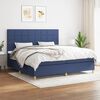 vidaXL &Kappa;&rho;&epsilon;&beta;ά&tau;&iota; Boxspring &mu;&epsilon; &Sigma;&tau;&rho;ώ&mu;&alpha; &Mu;&pi;&lambda;&epsilon; 200x200 &epsilon;&kappa;. &Upsilon;&phi;&alpha;&sigma;&mu;ά&tau;&iota;&nu;&omicron;