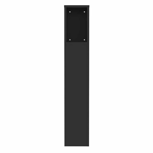 vidaXL Κεφαλάρι Με Αποθηκευτικό Χώρο Μαύρο 100 x 18,5 x 102,5 εκ.
