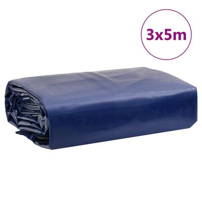 vidaXL Μουσαμάς Μπλε 3 x 5 μ. 650 γρ./μ²