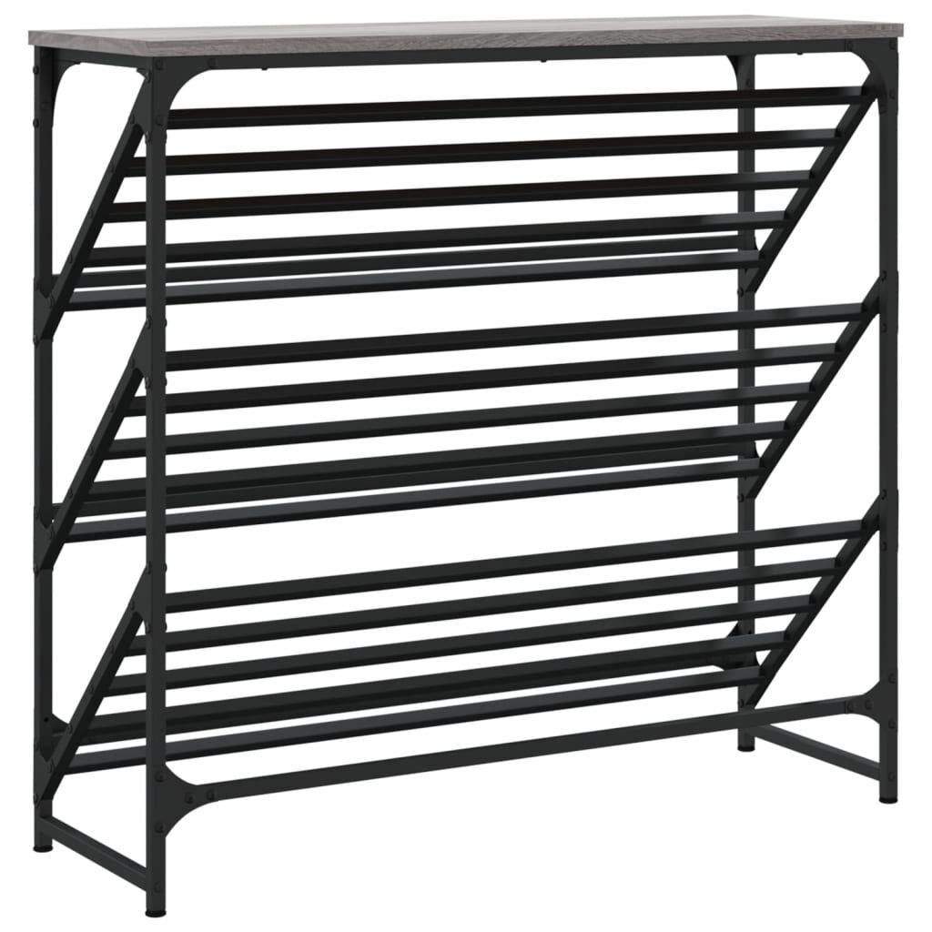 vidaXL Παπουτσοθήκη Γκρι Sonoma 90x30x85 εκ. από Επεξεργασμένο Ξύλο
