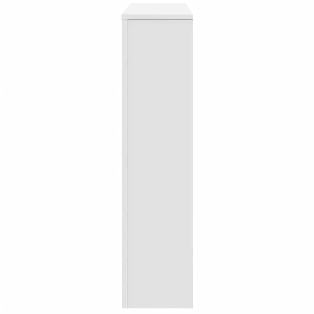 vidaXL Κάλυμμα Καλοριφέρ Λευκό 175x20x82 εκ. από Επεξεργασμένο Ξύλο