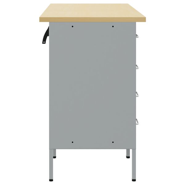 vidaXL Ντουλάπα Εργασίας με συρτάρι 3 pcs Μαύρο 150 x 55 x 85 εκ