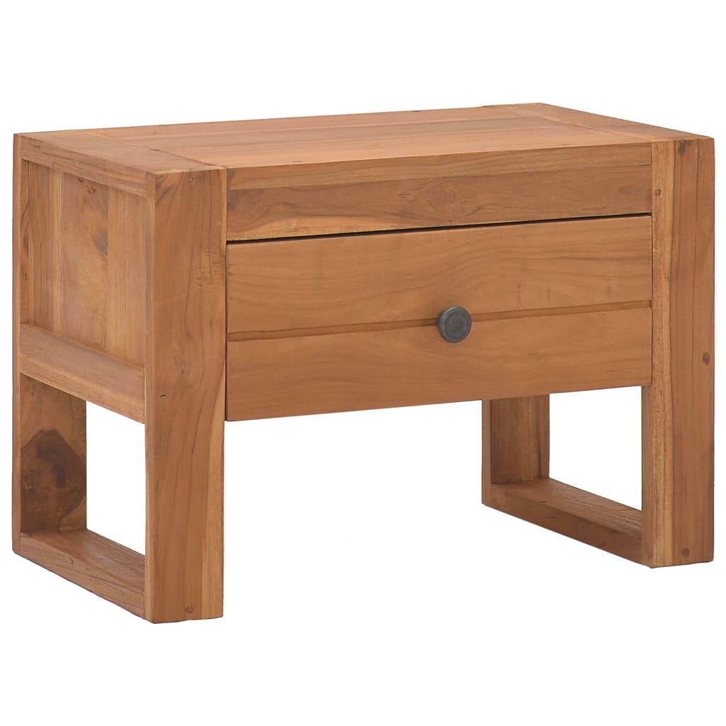 vidaXL Κομοδίνο 50 x 30 x 35 εκ. από Μασίφ Ξύλο Teak