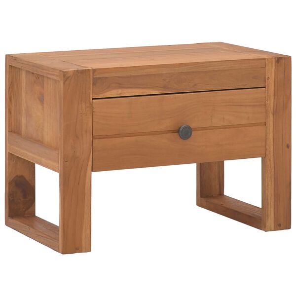 vidaXL Κομοδίνο 50 x 30 x 35 εκ. από Μασίφ Ξύλο Teak