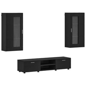 vidaXL &Sigma;&epsilon;&tau; &epsilon;&pi;ί&pi;&lambda;&omicron;&upsilon; &tau;&eta;&lambda;&epsilon;ό&rho;&alpha;&sigma;&eta;&sigmaf; FLORIN 3 pcs &Mu;&alpha;ύ&rho;&omicron; &Epsilon;&pi;&epsilon;&xi;&epsilon;&rho;&gamma;&alpha;&sigma;&mu;έ&nu;&omicron; &xi;ύ&lambda;&omicron;