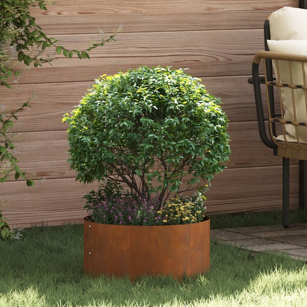 vidaXL Γλάστρα Χάλυβα Corten Χάλυβας Corten Μεγάλο Ανθεκτικό