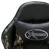 vidaXL Καρέκλα Racing με Υποπόδιο Μαύρο/Παραλλαγή από Συνθετικό Δέρμα