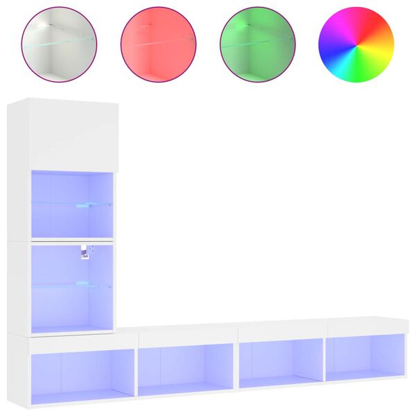 vidaXL Έ&pi;&iota;&pi;&lambda;&alpha; &Tau;&omicron;ί&chi;&omicron;&upsilon; &Tau;&eta;&lambda;&epsilon;ό&rho;&alpha;&sigma;&eta;&sigmaf; 4 &tau;&epsilon;&mu; LED &Lambda;&epsilon;&upsilon;&kappa;ά &alpha;&pi;ό &Epsilon;&pi;&epsilon;&xi;&epsilon;&rho;&gamma;&alpha;&sigma;&mu;έ&nu;&omicron; &Xi;ύ&lambda;&omicron;