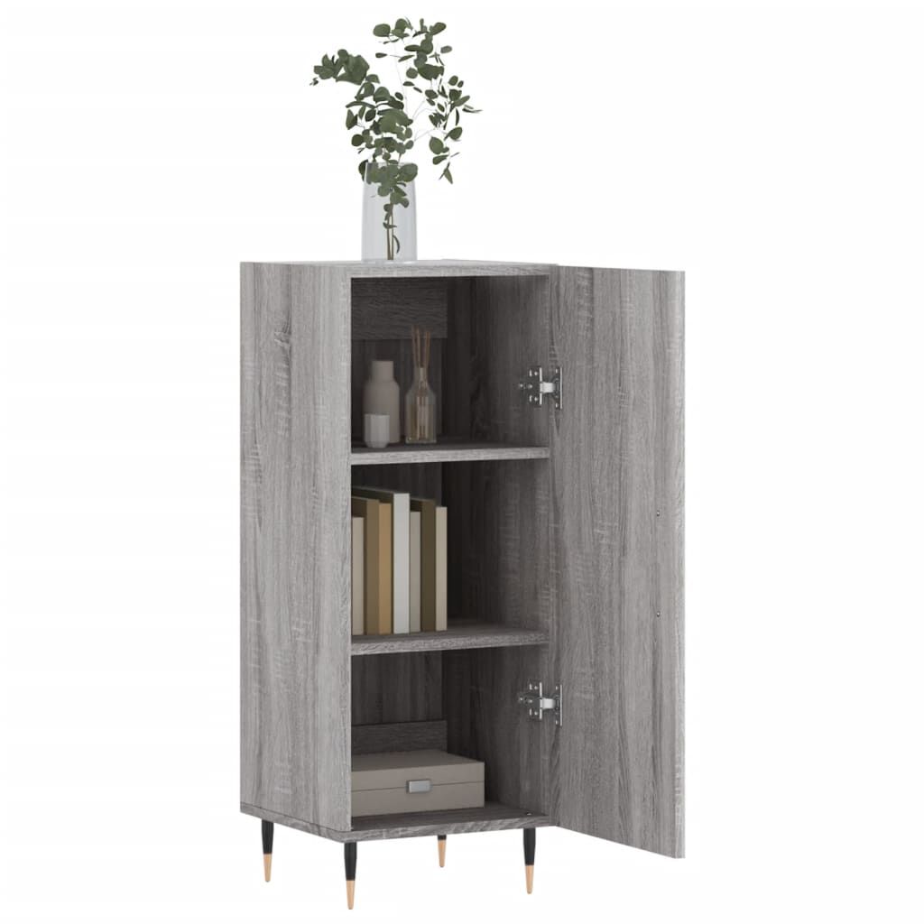 vidaXL Ντουλάπι Γκρι Sonoma 34,5x34x90 εκ. από Επεξεργασμένο Ξύλο
