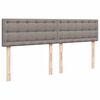 vidaXL &Kappa;&rho;&epsilon;&beta;ά&tau;&iota; Boxspring &mu;&epsilon; &Sigma;&tau;&rho;ώ&mu;&alpha; Taupe 200x200 &epsilon;&kappa;. &Upsilon;&phi;&alpha;&sigma;&mu;ά&tau;&iota;&nu;&omicron;