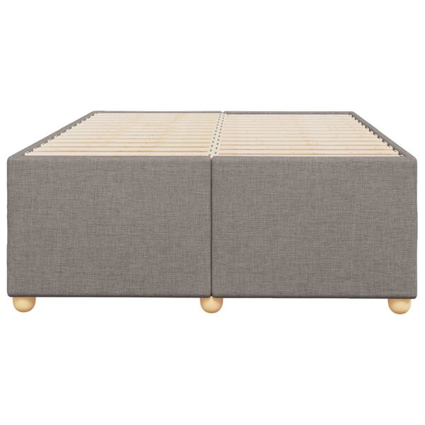 vidaXL Σκελετός Κρεβατιού Χωρίς Στρώμα Taupe 120x200 εκ. Υφασμάτινο