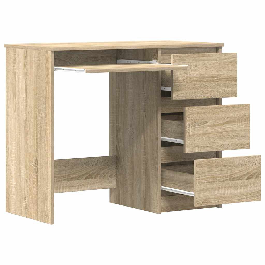 vidaXL Γραφείο Χρώμα Sonoma Δρυς 90 x 45 x 76 εκ. από Επεξ. Ξύλο