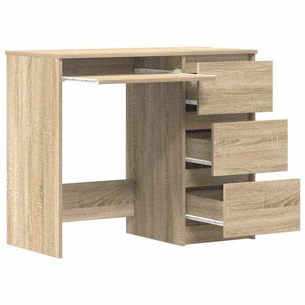 vidaXL Γραφείο Χρώμα Sonoma Δρυς 90 x 45 x 76 εκ. από Επεξ. Ξύλο