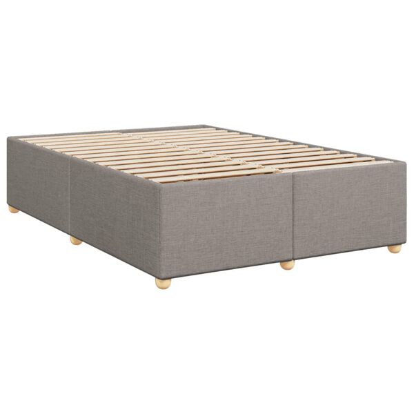 vidaXL Σκελετός Κρεβατιού Χωρίς Στρώμα Taupe 140x200 εκ. Υφασμάτινο