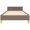 vidaXL Σκελετός Κρεβατιού Χωρίς Στρώμα Taupe 80x200 εκ. Υφασμάτινο