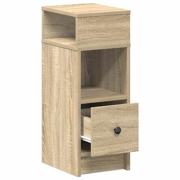 vidaXL Κομοδίνο με συρτάρι Sonoma Δρυς 25x31x66 εκ.