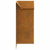 vidaXL Φράκτης σαλιγκαριών Σκ rusty 10 x 10 x 25 εκ