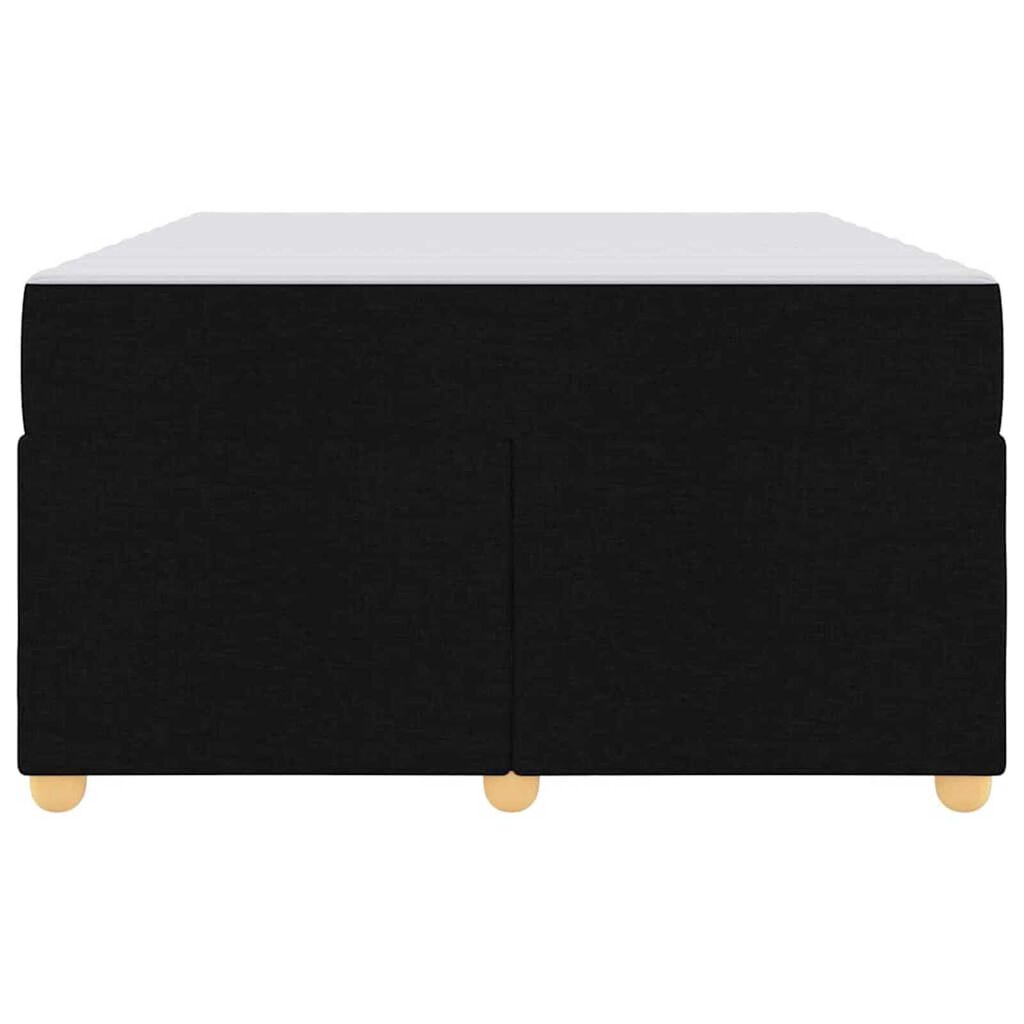 vidaXL Σκελετός Κρεβατιού με στρώμα Μαύρο 120 x 190 cm ύφασμα
