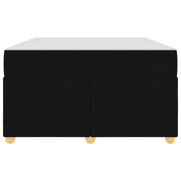 vidaXL Σκελετός Κρεβατιού με στρώμα Μαύρο 120 x 190 cm ύφασμα