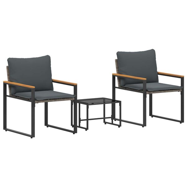 vidaXL &Sigma;ύ&nu;&omicron;&lambda;&alpha; &epsilon;&pi;ί&pi;&lambda;&omega;&nu; &mu;&epsilon; &mu;&alpha;&xi;&iota;&lambda;ά&rho;&iota; 3 pcs &Gamma;&kappa;&rho;&iota; &kappa;&alpha;&iota; &Sigma;&kappa;&omicron;ύ&rho;&omicron; &Gamma;&kappa;&rho;&iota; &Rho;&alpha;&tau;ά&nu;