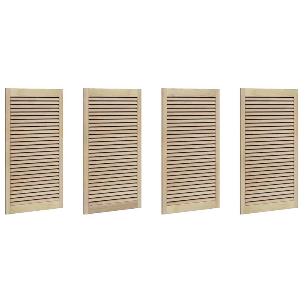 vidaXL Πόρτα Ντουλάπας με πόρτα 4 pcs Καφέ 110 x 2.1 x 59.5 εκ